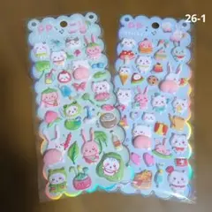 マシュマロシール、3Dシール、ぷくぷくシール、キャラクターシール、おしりシール