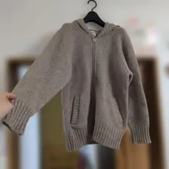 UNISION フード付きニットカーディガン