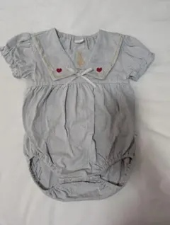 Cottoli 不思議の国のアリス ハート刺繍ロンパース