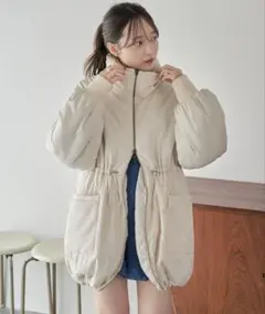 Kastane キャンディスリーブリバーシブルミドルコート