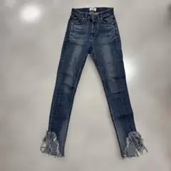 gyda★ハイウエストダメージデニム