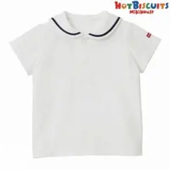 【新品未使用】ホットビスケッツ　ミキハウス　半袖セーラー　80cm