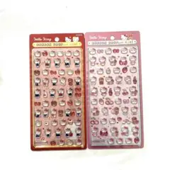 ボンボンドロップシール ミニ サンリオ 赤 ピンク キティちゃん セット