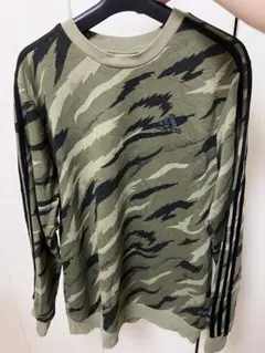 adidas カモフラージュ 長袖Tシャツ Lサイズ