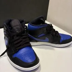 NIKE Air Jordan 1 ブラック/ブルー　MID