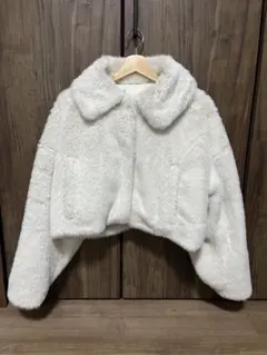 Chico ファーショートコート アイボリー