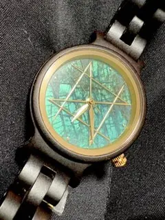 NOZ 30mm ブルーグリーンアパタイト　時計
