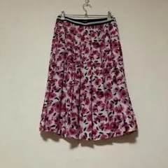 Kate spade♤ローズ柄プリーツスカートS,M