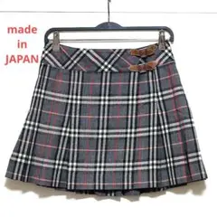 BURBERRY BLUE LABEL　ウール　ノバチェック　プリーツスカート