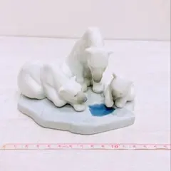 【美品】LLRADRO リヤドロ 白熊の親子 シロクマ 白くま リアドロ 置物