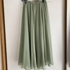 レイカズン　ライトグリーン プリーツスカートのサムネイル