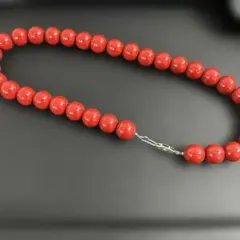 C*)様 赤ビーズネックレス