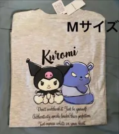 クロミ　KUROMI 半袖Tシャツ サンリオ　Mサイズ　ライトグレーのサムネイル