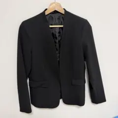 gu ノーカラージャケット ブラック Mサイズ ジーユー