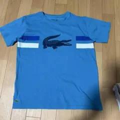 難あり　ラコステ　半袖tシャツ　ブルー系　キッズ160cm ウルトラドライ
