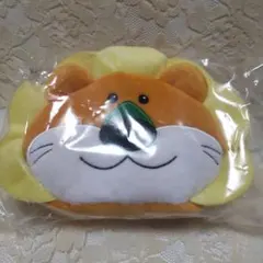 たべっ子どうぶつTHEMOVIE ミラー付きフェイスポーチ　らいおんくん