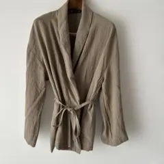 ZARAザラカシュクールジャケットライトアウターベージュxs〜sリネン