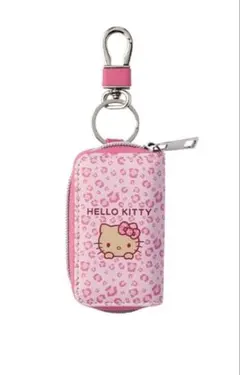 ヒョウ柄ピンク　キティ　キーケース　日焼けキティ　サンリオ