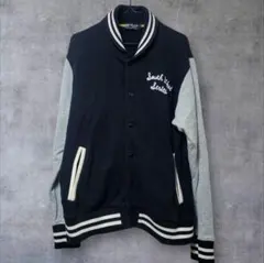 BEAMS HEART スタジャン ネイビー/グレー　サイズL