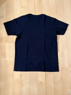 UNIQLO ネイビー Vネック Tシャツ L