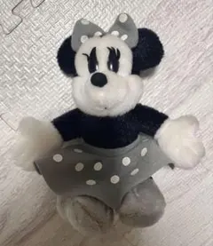 レア❤︎ ディズニーランド ミニー　モノクロ　ぬいば　ぬいぐるみバッジ　年代物