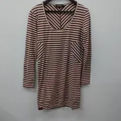 (7)DIESEL Black Gold ストライプ長袖ワンピース XSのサムネイル
