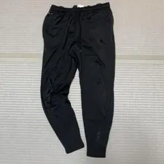 Nike Dri-FIT black ジャージパンツ　XL 裾ジップ