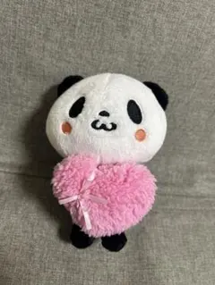 楽天 お買いものパンダ ぬいぐるみ ピンク ハート RAKUTEN