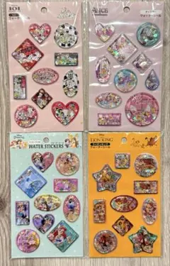 セリア ウォーターシール ディズニー 4枚セット