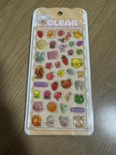 クリアぷくぷくキャンディシール