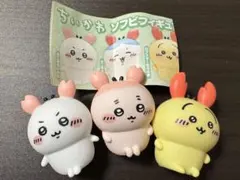 ちいかわソフビフィギュア　3体セット　ちいかわ　うさぎ　古本屋（カニちゃん）