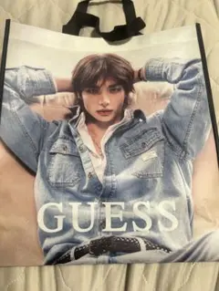 スキズ ヒョンジン Hyunjin GUESS ショッパー エコバッグ 大 - メルカリ