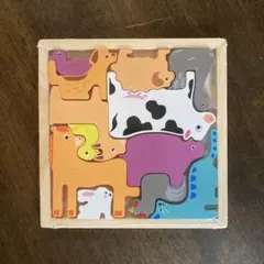 木製動物パズル おもちゃ 知育玩具 インテリア