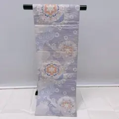 浴衣反物】淡ライトグレー/牡丹小菊 新品【桜七軒】綿絽 日本製 - メルカリ