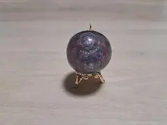 星雲デザインと魔法陣のガラスチャーム　宇宙玉