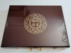 中国 文房四宝 書道セット 硯 墨 筆2本 印材 印泥 箱付き 未使用 保管