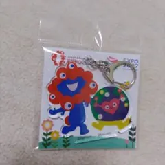 ミャクミャク　トゥンクトゥンク　アクリル　キーホルダー