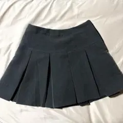 【新品未使用】グレー プリーツ ミニスカート