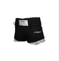 jersey shorts lace ブラック theredthead - メルカリ