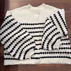 ストライプデザイン カーディガン
