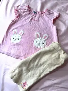 ミキハウス　ベスト、パンツ80