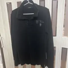 Burberry Black Label 黒 長袖ポロシャツ