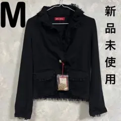【新品】Miss Bride 長袖 ジャケット 黒 レース ワイヤー入り M