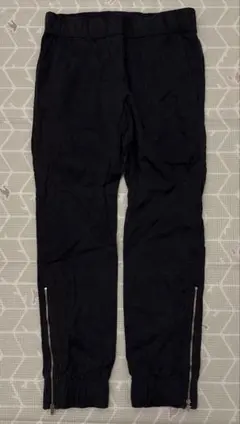 GAP ギャップ ジッパー付きパンツ ダークグレー ゴムウエスト XXSサイズ