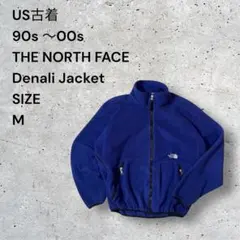 US規格THE NORTH FACE Denali Jacket フリースM 青