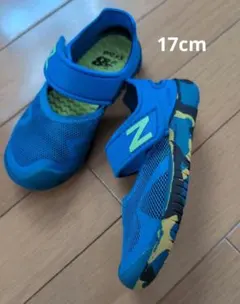ニューバランス 水陸両用サンダル 17cm キッズ ウォーターシューズ ブルー