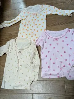 長袖シャツ肌着3枚セット 果物