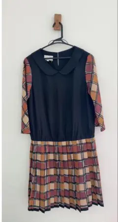 【訳あり格安】LAURA ASHLEY ローラアシュレイ ドッキングワンピースM