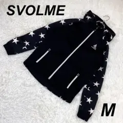 SVOLME スボルメ ダンボールニット パーカー ブラック 星柄 サッカー M
