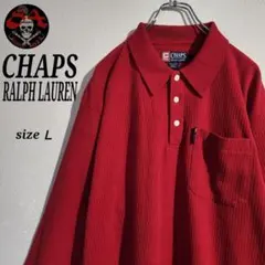 チャップス ラルフローレン スウェットシャツ 長袖ポロシャツ ハーフボタン